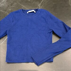 Zara Deep Blue Knit Top